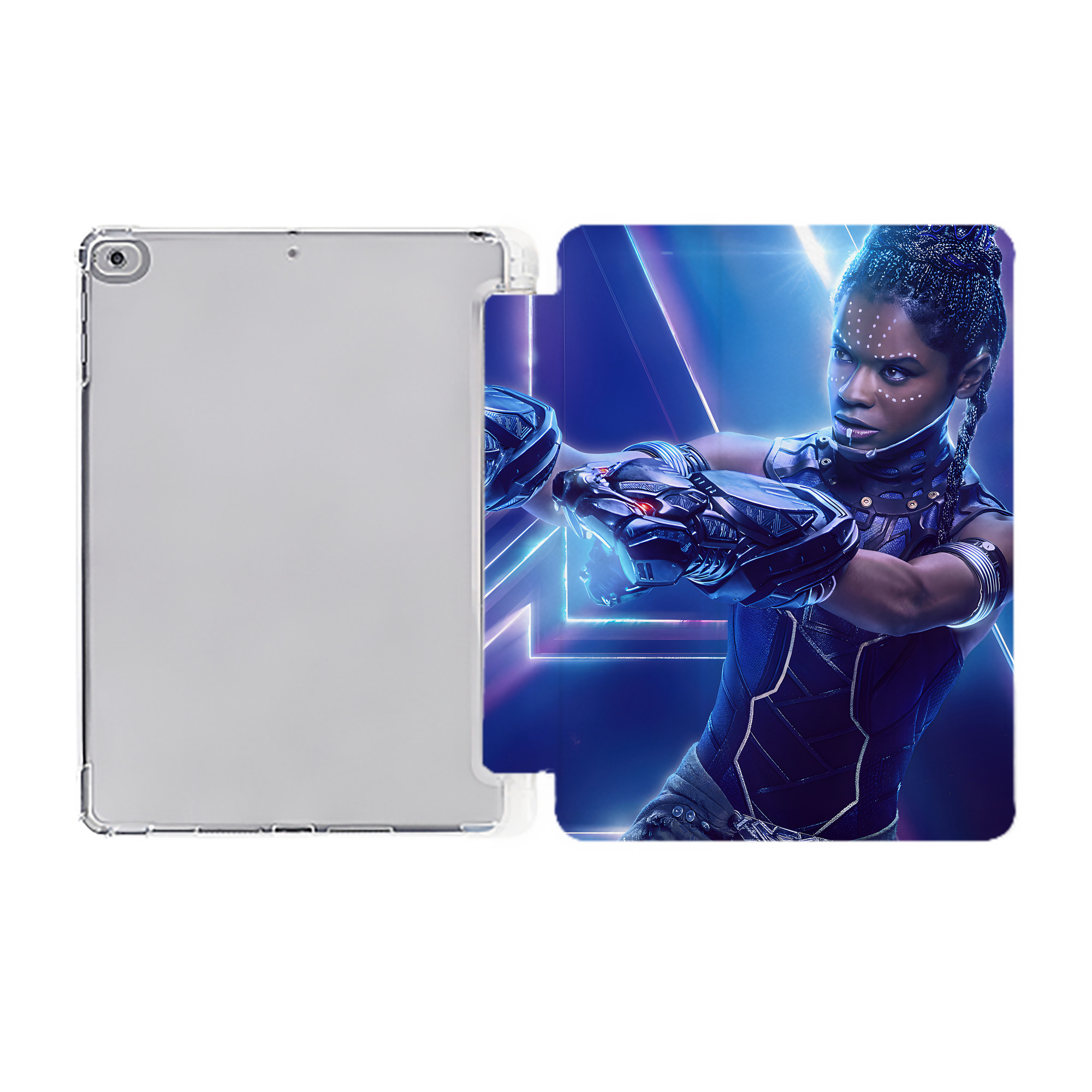 （画像用） アベンジャーズ The Avengers IPad ケース ペン収納付き 三つ折りスタンド PUレザー×シリコン 対応機種9.5/10.5/10.9インチ
